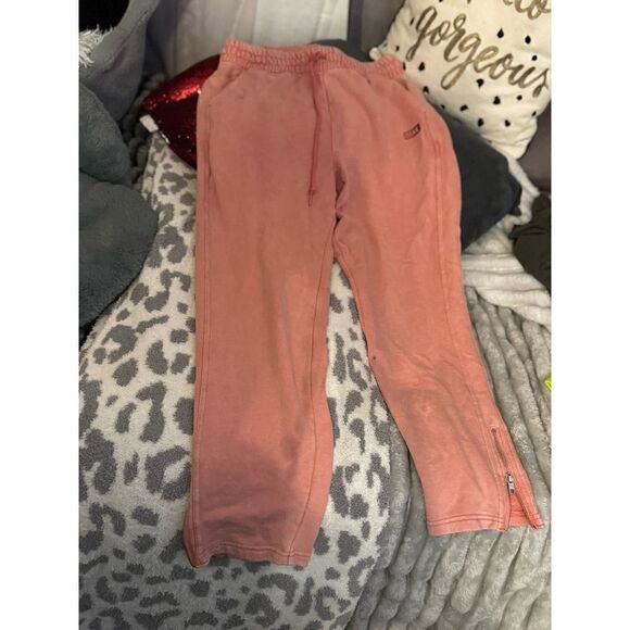 Vintage coral victorias secret pink sweatpants - Picture 1 of 6
